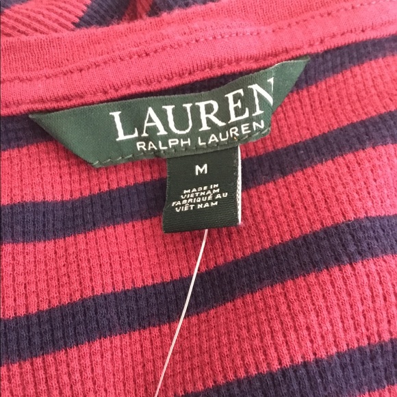 Lauren Ralph Lauren Red Navy Mid Sleeve Dress NWT - Picture 6 of 9